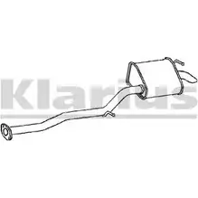 Задний глушитель KLARIUS ME87PQA 1194373627 26106 9 MZ469E