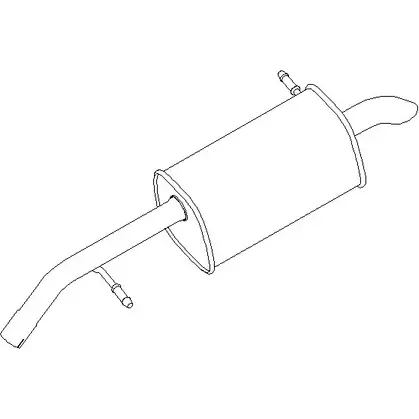 Задний глушитель KLARIUS PG867X 2211 42 1194374281 221143