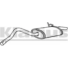 Задний глушитель KLARIUS RN765C D72578 2307 95 1194374917 изображение 0