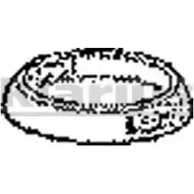 Прокладка трубы глушителя KLARIUS 4 10231 F0NFX VAG18AA 1194376319 изображение 0