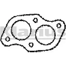 Прокладка трубы глушителя KLARIUS 4 10227 VAG8AE F8CPROH 1194376355 изображение 0