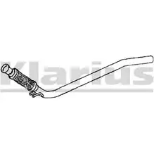 Выхлопная труба глушителя KLARIUS GOFEJT VW796P 1194377264 130 480