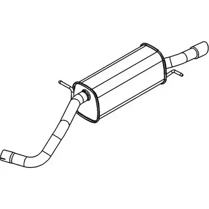 Задний глушитель KLARIUS 24 1054 VW884K 1194377342 CQM20R1 изображение 0