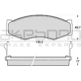 Тормозные колодки, дисковые, комплект AKEBONO 1194440390 21119 21 099 AN-130WK