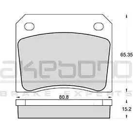Тормозные колодки, дисковые, комплект AKEBONO 0LYMT AN-4119K 1194441736 2 0007 изображение 0