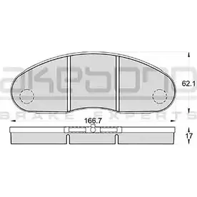 Тормозные колодки, дисковые, комплект AKEBONO 1194442260 AN-4245K 29947 290 71 изображение 0