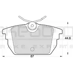 Тормозные колодки, дисковые, комплект AKEBONO AN-4255KE 1194442294 23177 E13 90R-010252/001