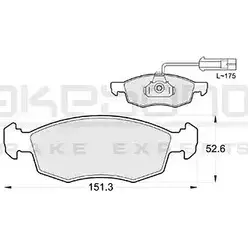 Тормозные колодки, дисковые, комплект AKEBONO 20 907 1194442512 23842 AN-4297KE изображение 0