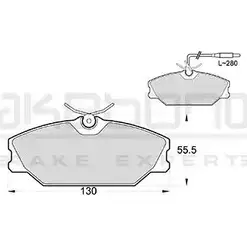 Тормозные колодки, дисковые, комплект AKEBONO 20920 AN-4396WK 1194443018 20919 изображение 0