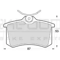 Тормозные колодки, дисковые, комплект AKEBONO 20961 AN-4398K 23554 1194443030