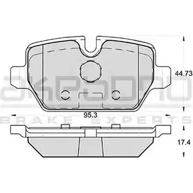 Тормозные колодки, дисковые, комплект AKEBONO 1194443166 23 623 AN-4427KE 23624 изображение 0