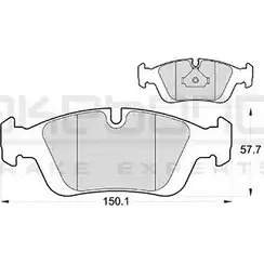 Тормозные колодки, дисковые, комплект AKEBONO AN-4567K 2129 2 21293 1194443652