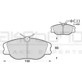 Тормозные колодки, дисковые, комплект AKEBONO 1194444167 AN-4710WKE 2114 7 21148