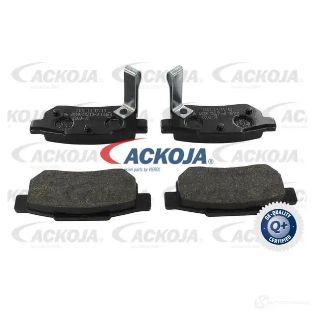 Тормозные колодки, комплект ACKOJA X7ZB3 7 a260022 1437287249