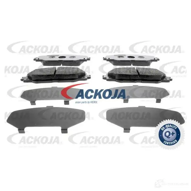 Тормозные колодки, комплект ACKOJA 4062375085354 1424641720 a700029 75 MTC
