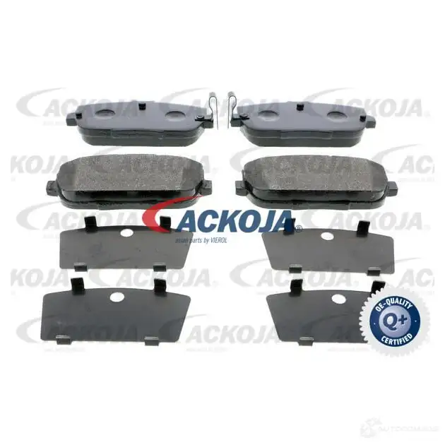 Тормозные колодки, комплект ACKOJA 4062375085446 1424779220 23 E6UA a320067