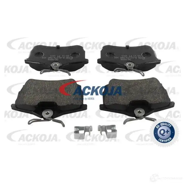 Тормозные колодки, комплект ACKOJA 1437287332 a260026 VRYP VNZ изображение 0