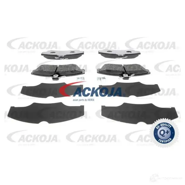 Тормозные колодки, комплект ACKOJA 4062375084746 V51L 7 a370024 1424779244