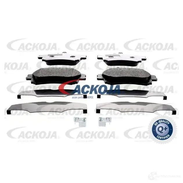 Тормозные колодки, комплект ACKOJA 1424779245 4062375084753 75G C9 a370025