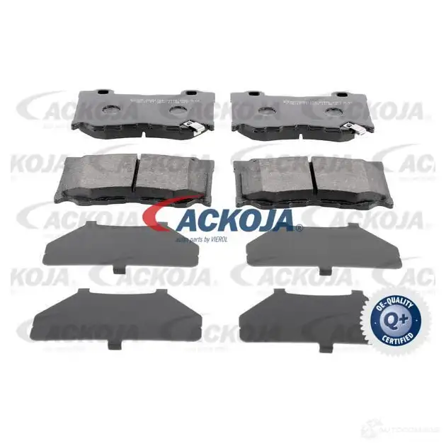 Тормозные колодки, комплект ACKOJA 1424779275 a380322 7AG APB 4062375099986