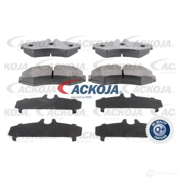 Тормозные колодки, комплект ACKOJA a380053 NMYR V0L 1424779265 4062375084944
