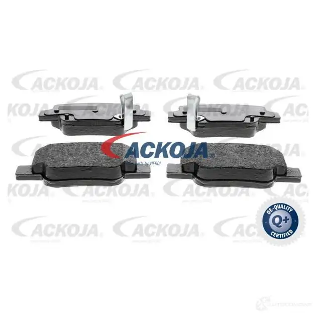 Тормозные колодки, комплект ACKOJA 4062375085651 5 K9HQIZ 1424641764 a700089