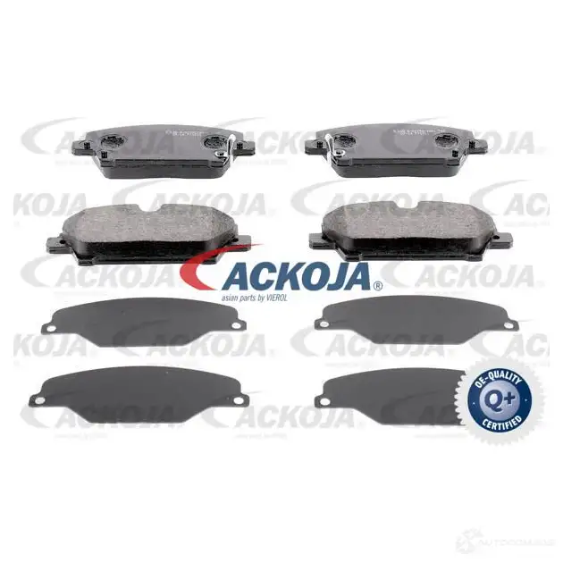 Тормозные колодки, комплект ACKOJA a260089 FQ6 39 1437287260