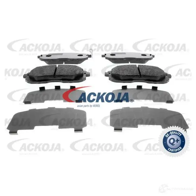 Тормозные колодки, комплект ACKOJA a640013 7RDXQ T 1424641706 4062375085255