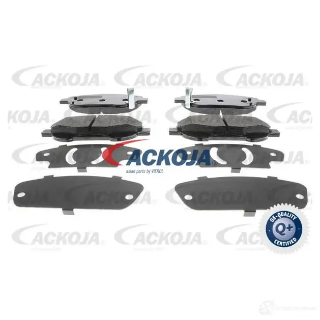 Тормозные колодки, комплект ACKOJA 4062375085644 1424641763 a700088 T9SCW 5