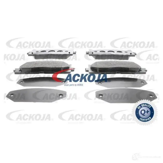 Тормозные колодки, комплект ACKOJA 4062375085675 T8L H4 a700091 1424641766 изображение 0