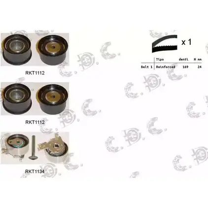 Комплект ремня ГРМ REPKIT ASTK0830 1194459378 RKTK0830 0 4.5020