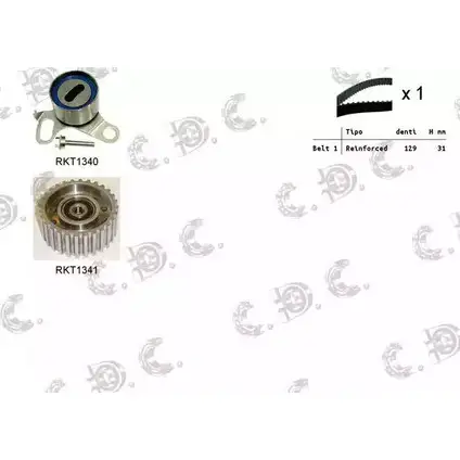 Комплект ремня ГРМ REPKIT 1194459514 0 4.5066 RKTK0877 ASTK0877