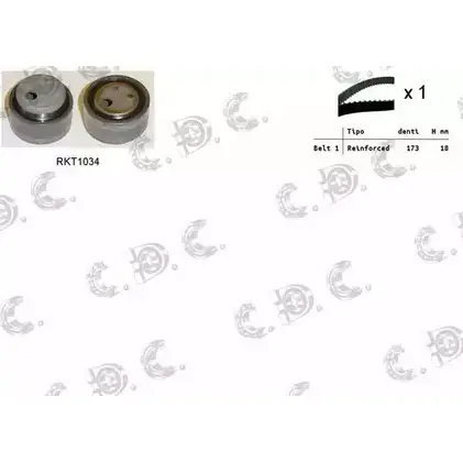 Комплект ремня ГРМ REPKIT 04.507 6 1194459534 RKTK0887 ASTK0887 изображение 0