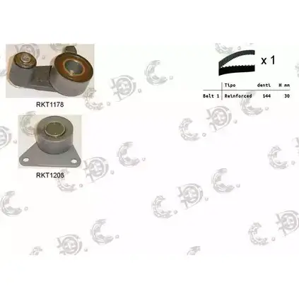 Комплект ремня ГРМ REPKIT 04. 5085 RKTK0896 ASTK0896 1194459552 изображение 0