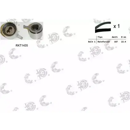Комплект ремня ГРМ REPKIT RKTK0904 1194459570 04.509 3 ASTK0904