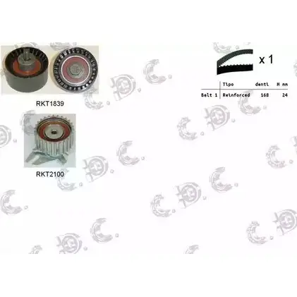 Комплект ремня ГРМ REPKIT RKTK0947 ASTK0947 1194459696 04. 5136