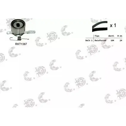 Комплект ремня ГРМ REPKIT RKTK1015 1194459842 04. 5204 ASTK1015