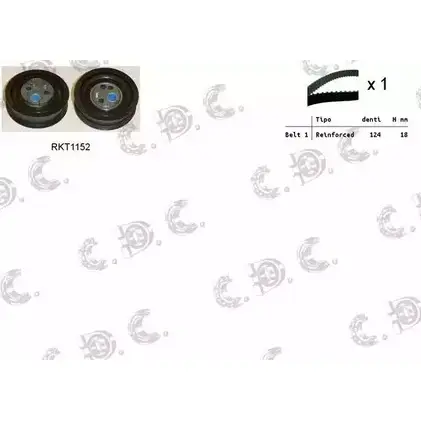 Комплект ремня ГРМ REPKIT 04 .5214 ASTK1025 RKTK1025 1194459864