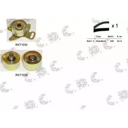 Комплект ремня ГРМ REPKIT 0 4.5233 RKTK1044 1194459904 ASTK1044