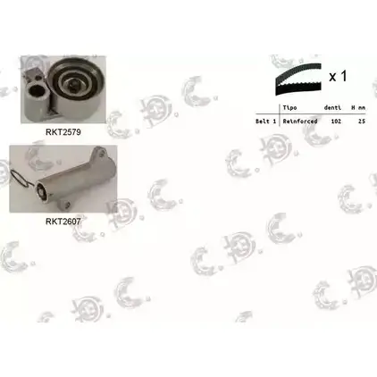 Комплект ремня ГРМ REPKIT 1194459956 ASTK1065C 04.525 4C RKTK1065C