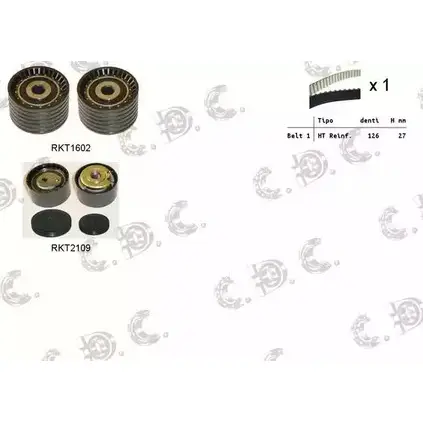 Комплект ремня ГРМ REPKIT ASTK1072 04.52 61 1194459972 RKTK1072