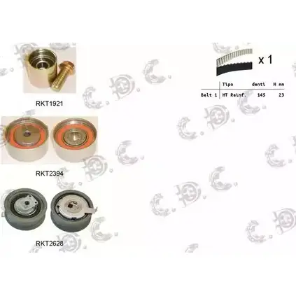 Комплект ремня ГРМ REPKIT 04.529 1 1194460054 ASTK1102 RKTK1102