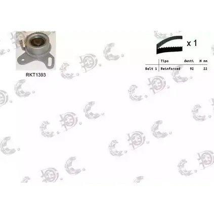 Комплект ремня ГРМ REPKIT 1194460062 04.52 95 ASTK1106 RKTK1106