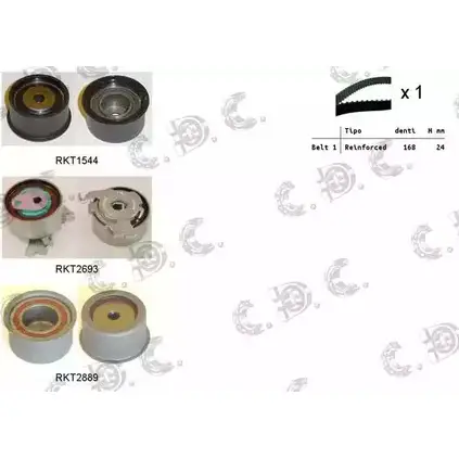 Комплект ремня ГРМ REPKIT RKTK1108 1194460066 ASTK1108 04.52 97
