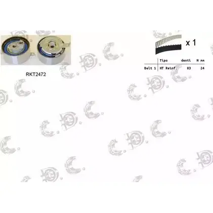 Комплект ремня ГРМ REPKIT ASTK1114 RKTK1114 1194460078 04.5 303