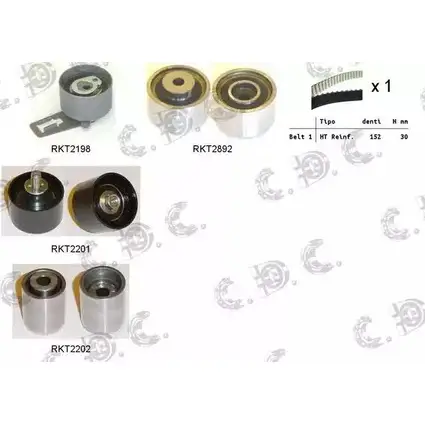 Комплект ремня ГРМ REPKIT 1194460086 04. 5306 ASTK1117 RKTK1117