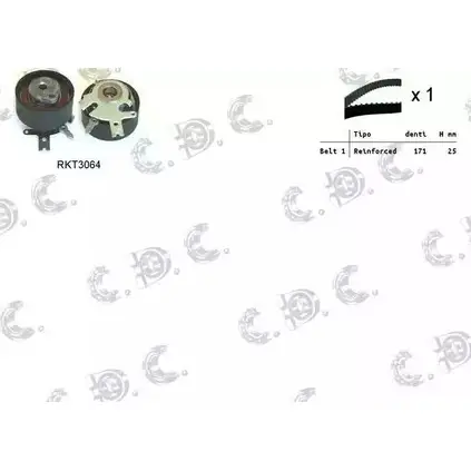 Комплект ремня ГРМ REPKIT 04 .5318 1194460114 RKTK1129 ASTK1129