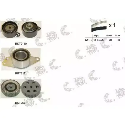 Комплект ремня ГРМ REPKIT 1194460134 RKTK1139 ASTK1139 04.5 328