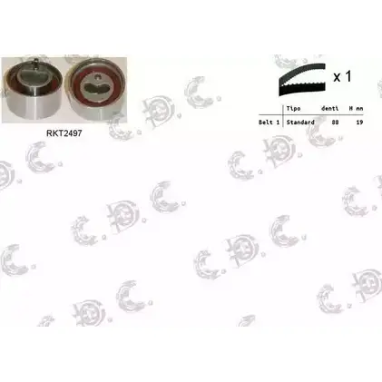Комплект ремня ГРМ REPKIT 04 .5342 RKTK1153 ASTK1153 1194460168 изображение 0