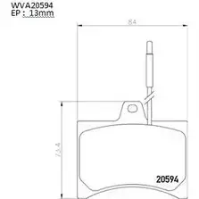 Тормозные колодки, дисковые, комплект AUTOMOTOR FRANCE 1194460382 RMW0R8M ABP2008 2 0594 изображение 0